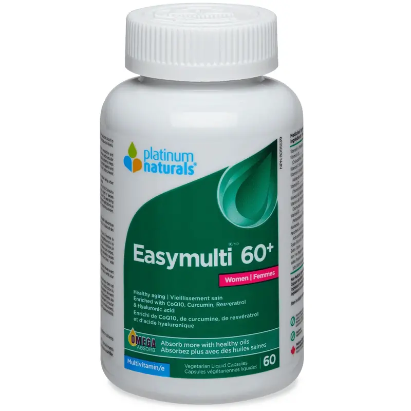 Platinum Naturals Easymulti 60+ For Women – Senior Multivitamin, 60 Capsules 1