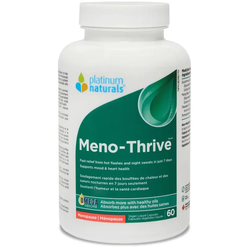 Platinum Naturals Meno-Thrive – Menopause Symptom Relief, 60 Capsules 1
