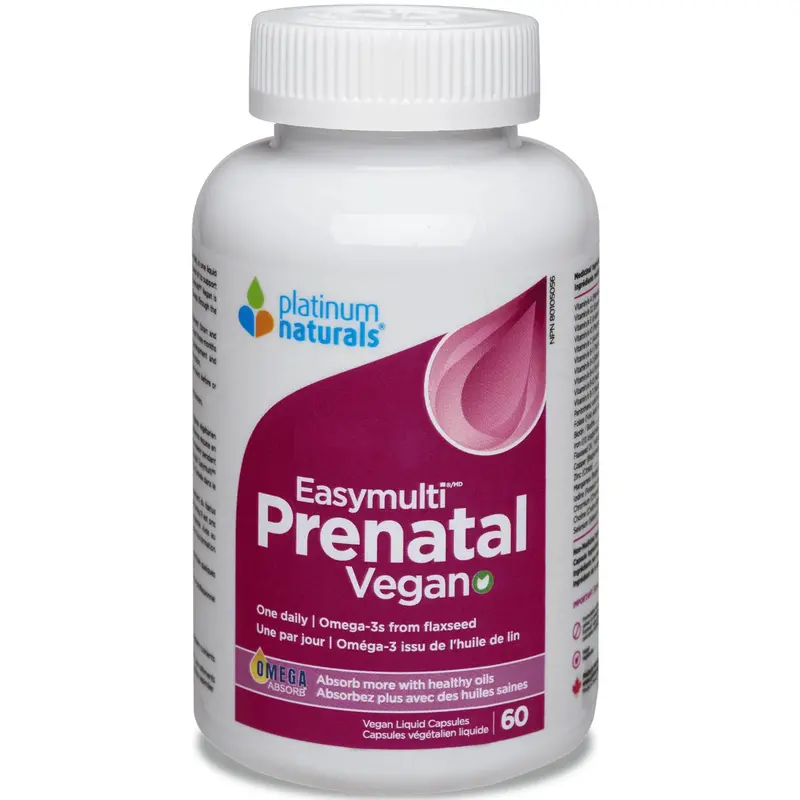 Platinum Naturals Prenatal Easymulti Vegan Multivitamin – 60 Capsules 1