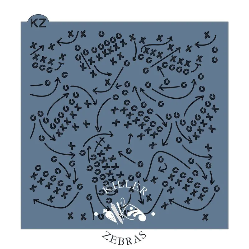 Playbook-Inspired Sports-Themed Cookie Stencil 1