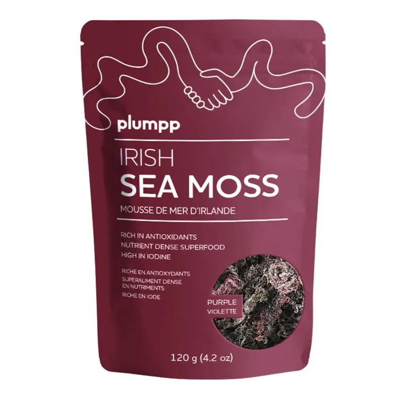 Plumpp Purple Irish Sea Moss Powder – 120G Pure Blend 1