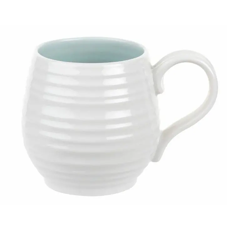 Portmeirion Sophie Conran White Honey Pot Mug – Celadon Green Glaze 1
