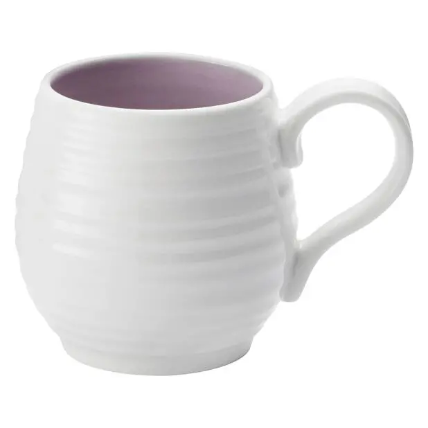 Portmeirion Sophie Conran White Honey Pot Mug – Mulberry Purple Glaze 1