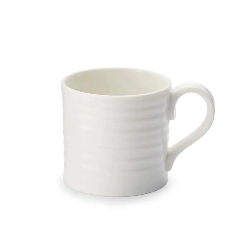 Portmeirion Sophie Conran White Short Mug – Compact 280Ml Design 1
