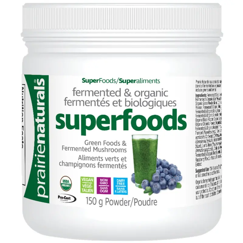 Prairie Naturals Organic Fermented Superfood Blend – 150 G 1