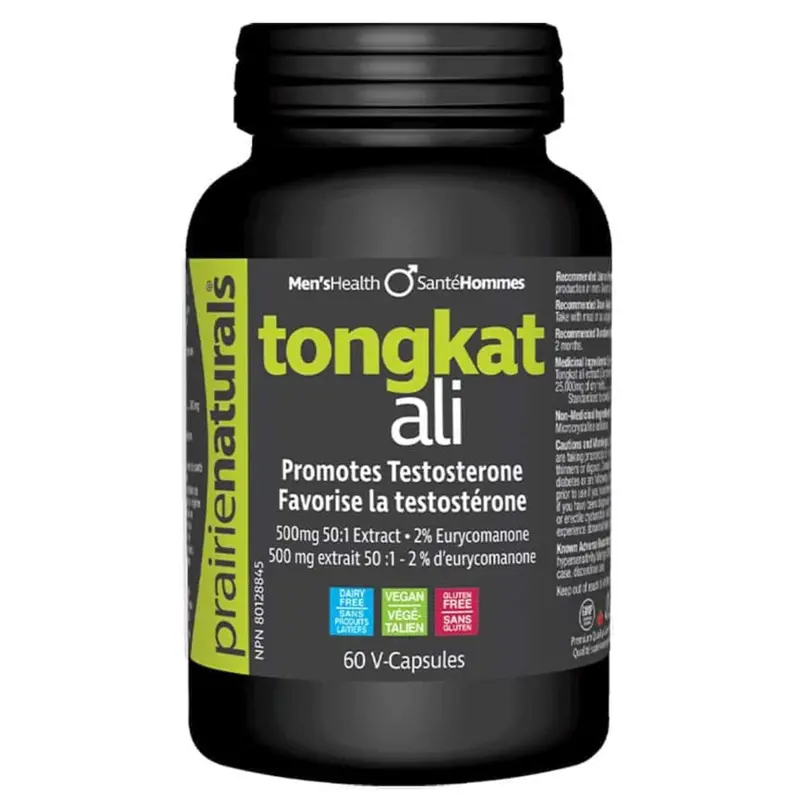 Prairie Naturals Tongkat Ali Extract – 60 Capsules Natural Energy & Vitality Aid 1