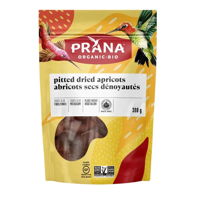 Prana Pitted Apricots – Organic Dried Fruit Snack, 300G 1