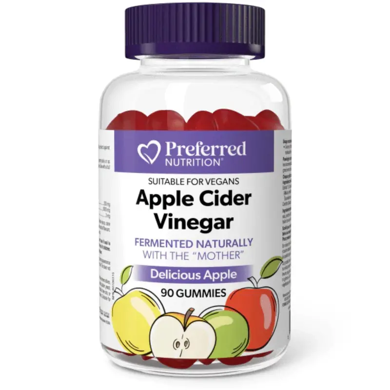 Preferred Nutrition Apple Cider Vinegar Gummies – 90 Count 1