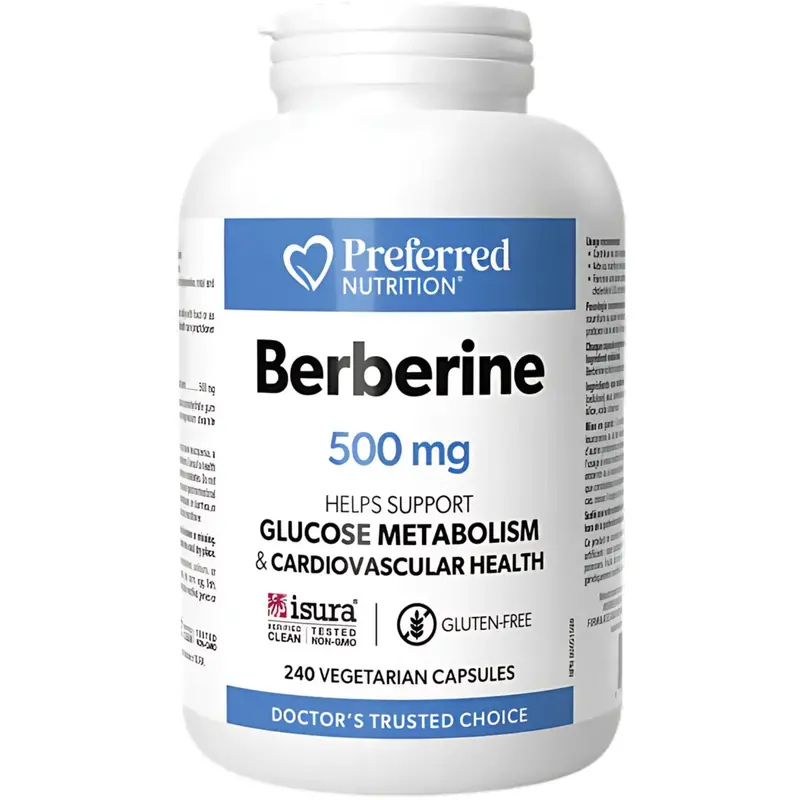 Preferred Nutrition Berberine Hcl Supplement – 500 Mg, 240 Capsules 1