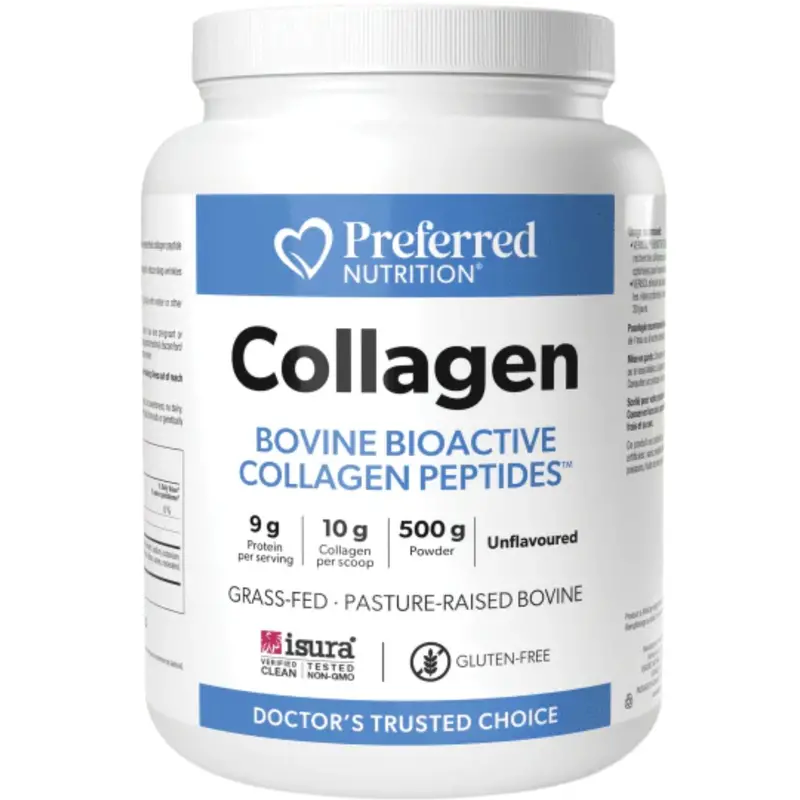 Preferred Nutrition Grass-Fed Collagen Peptides Powder – 500G 1