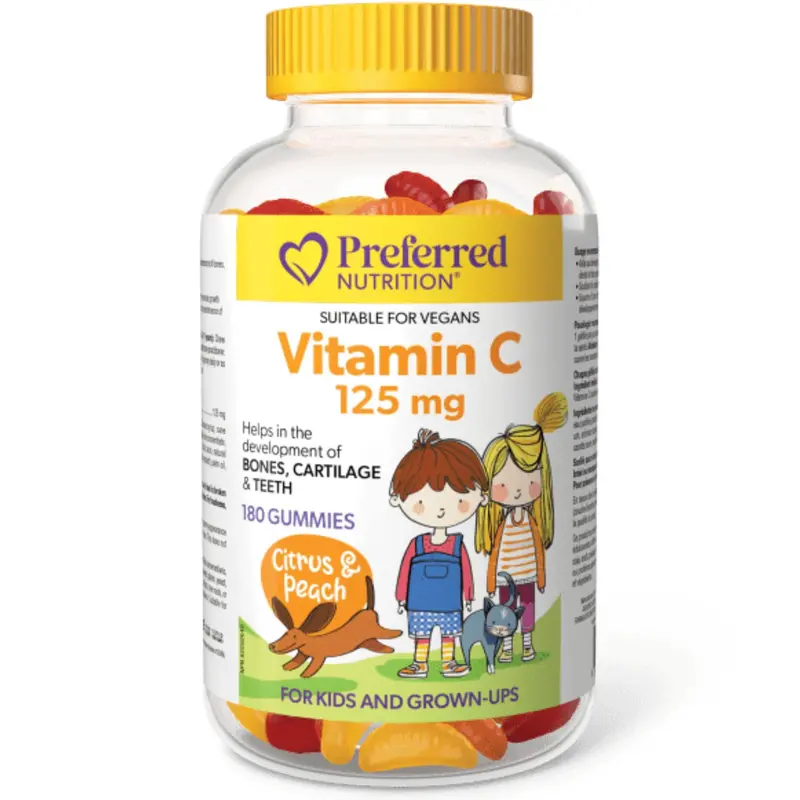 Preferred Nutrition Kids’ Vitamin C Gummies – 180 Count 1