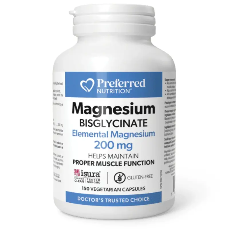 Preferred Nutrition Magnesium Bisglycinate – 150 Capsules 1