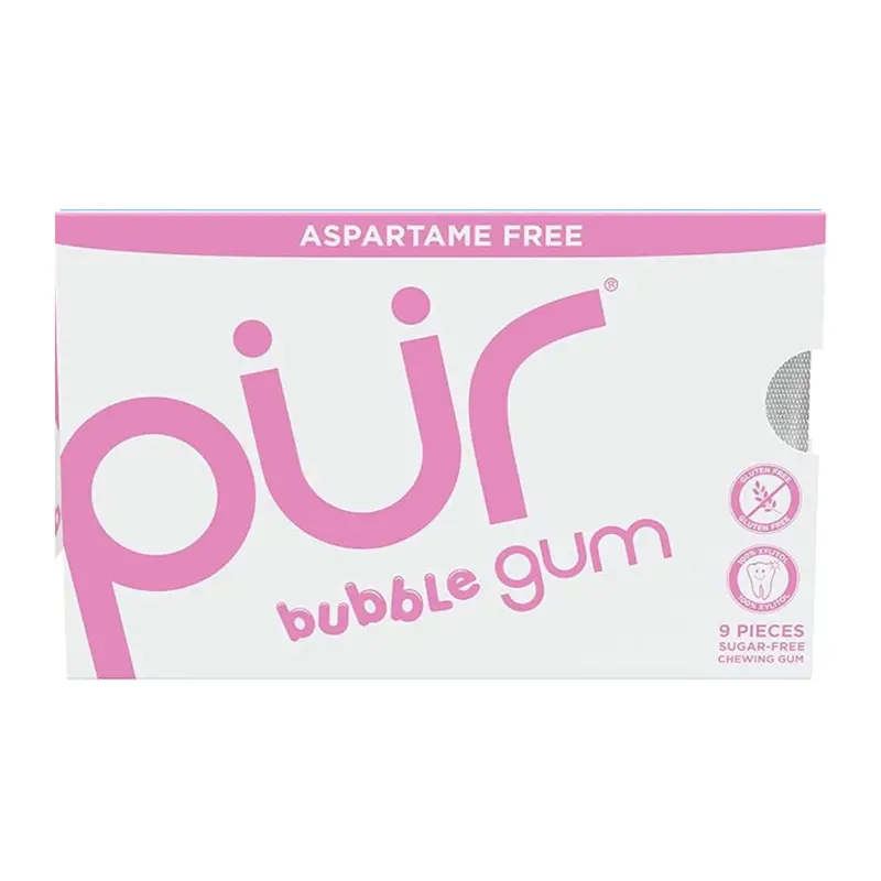 Pur Bubblegum Sugar-Free Gum Pack (9 Pieces) 1