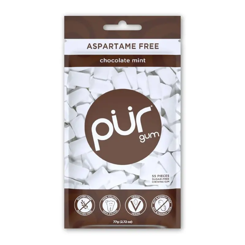 Pur Chocolate Mint Sugar-Free Chewing Gum (77G) 1
