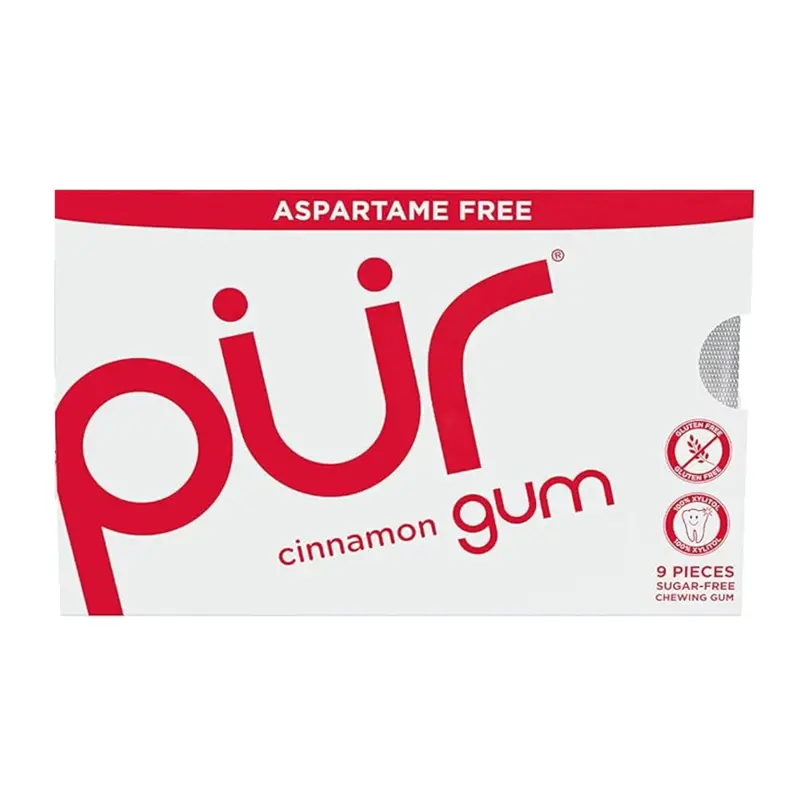 Pur Cinnamon Sugar-Free Gum Pack (9 Pieces) 1