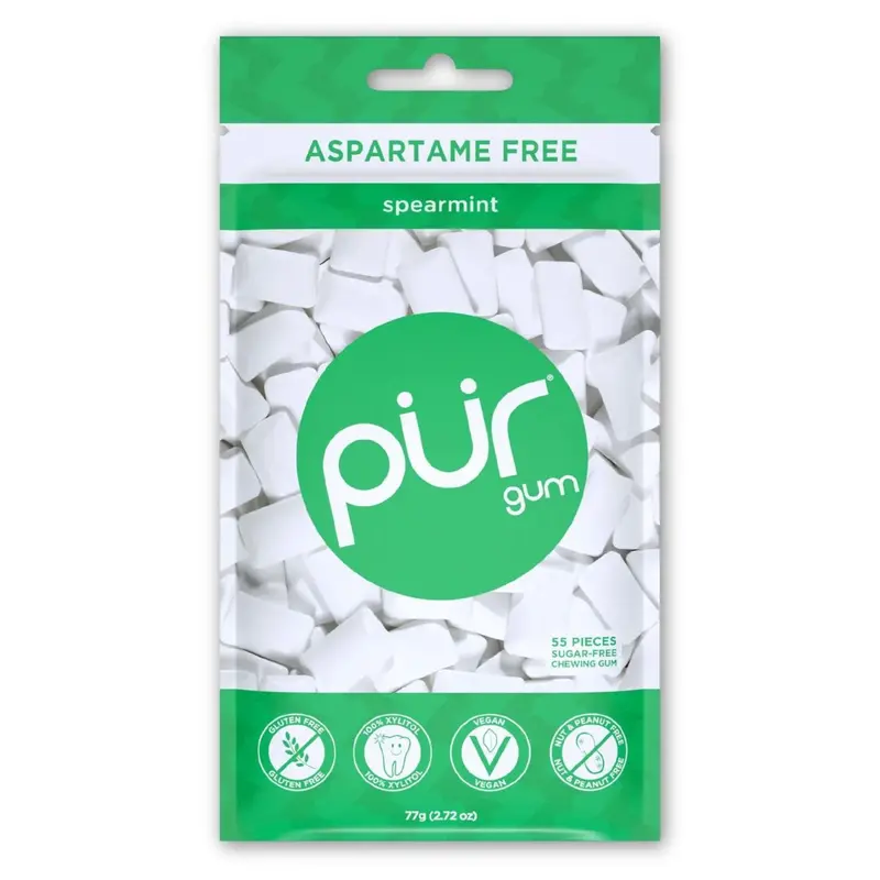Pur Spearmint Sugar-Free Gum – 77G Pack 1