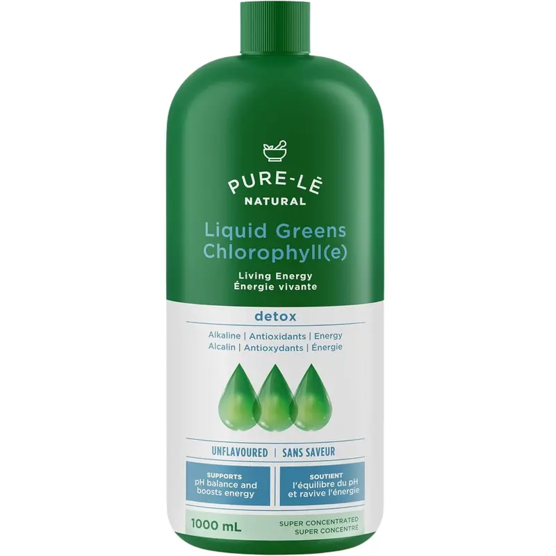 Pure-Le Naturals Liquid Greens Chlorophyll – Unflavoured, 1 L 1