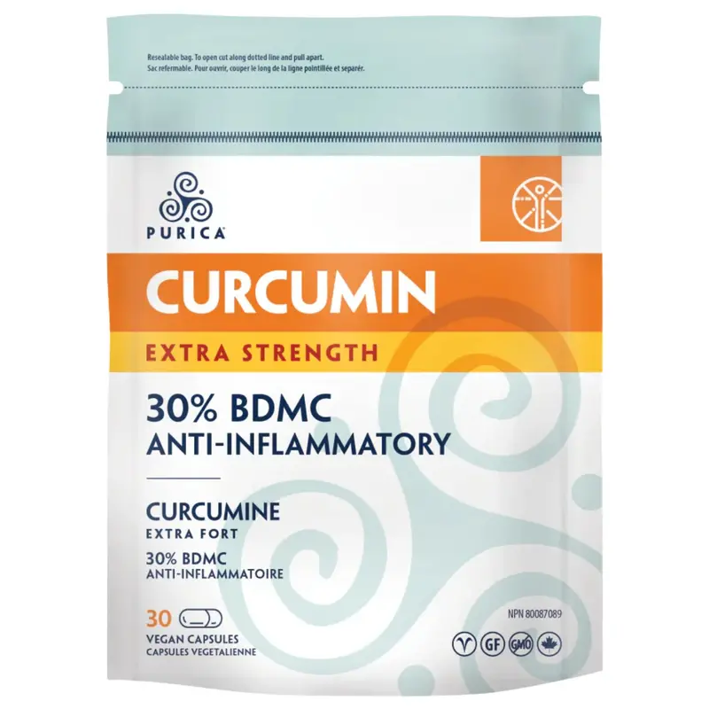 Purica Extra Strength Curcumin Capsules – 30 Count High-Bioavailability Turmeric 1