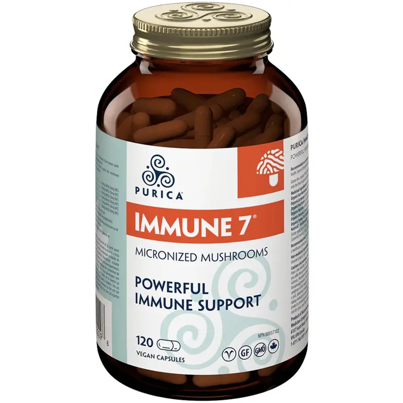 Purica Immune 7 Mushroom Blend – Full-Spectrum Defense, 120 Capsules 1