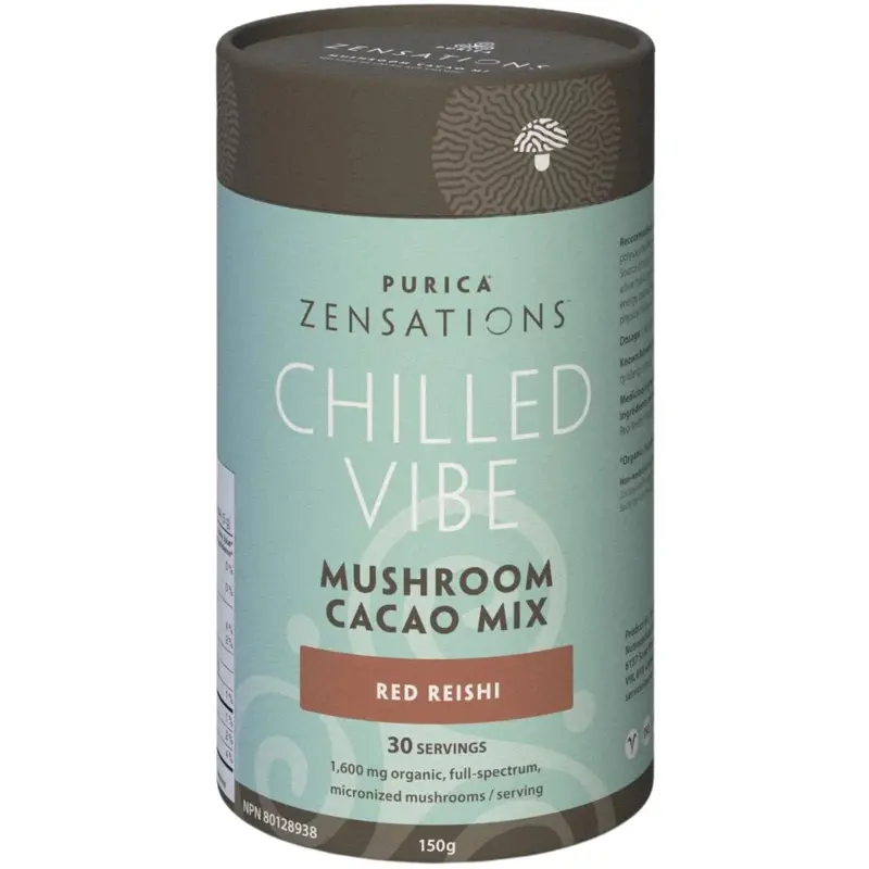 Purica Zensations Chilled Vibe Mushroom Cacao Blend – 150G 1