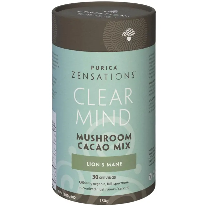 Purica Zensations Clear Mind Mushroom Cacao Blend – 150G 1