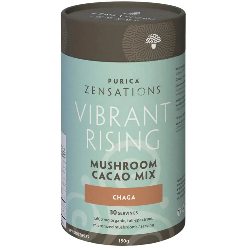 Purica Zensations Vibrant Rising: Mushroom-Infused Cacao Mix – 150G 1