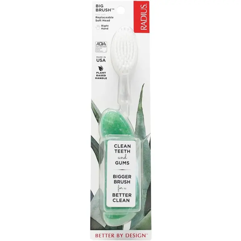 Radius Big Brush Toothbrush With Replaceable Head – Right-Handed, 1 Count 1