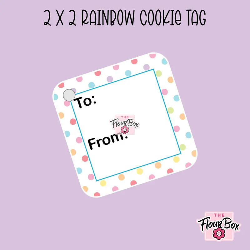 Rainbow-Themed Cookie Tag Pack – 25 Pcs 1