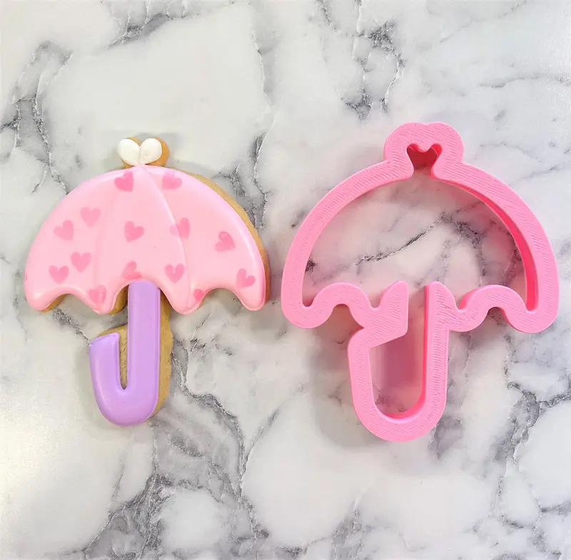 Rainy Day Umbrella Cookie Cutter – Cute Weather-Themed Baking Tool 1