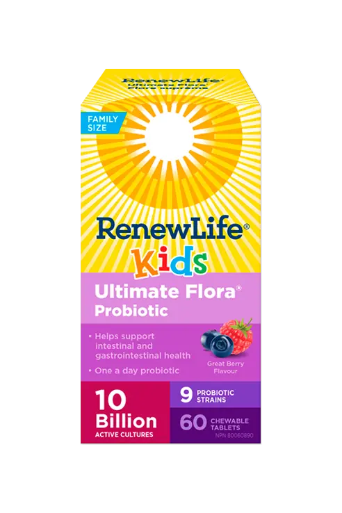 Renew Life Ultimate Flora Kids Probiotic – 10 Billion Cfu, 60 Gummies 1