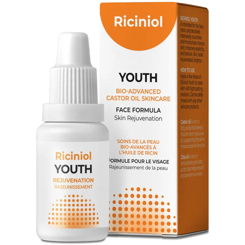 Riciniol Youth Bio-Advanced Castor Oil – Skincare & Hair Nourishment, 15Ml 1