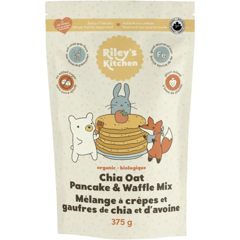 Riley'S Kitchen Chia Oat Pancake & Waffle Mix – Gluten-Free & Organic 1