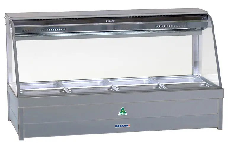 Roband Cfx26Rd Curved Glass Chilled Food Counter With Built-In Bain-Marie 1
