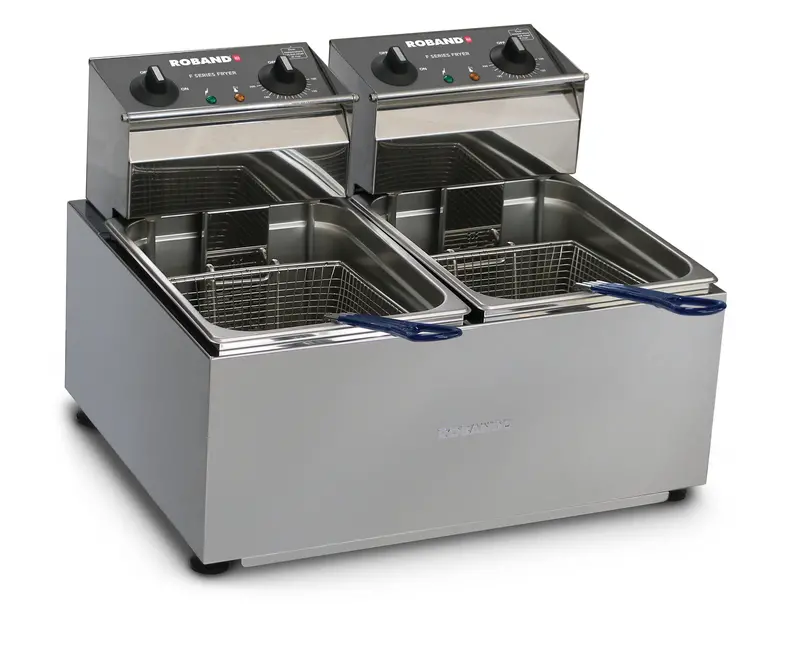 Roband F28 Benchtop Double-Fryer – 2×8L Capacity 1