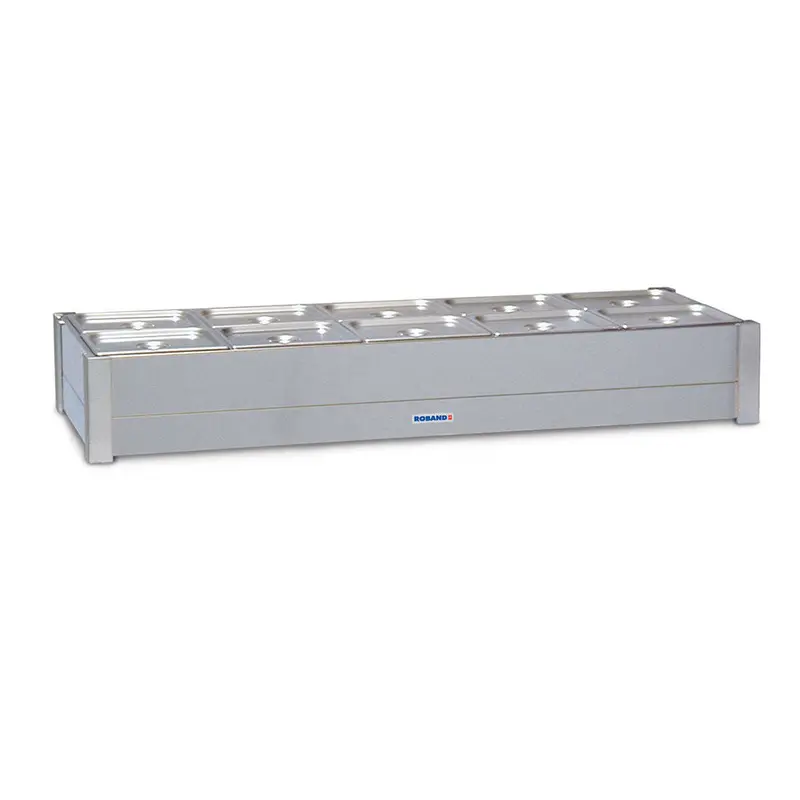 Roband Space-Saving Hot Food Bain Marie – Single-Row, 4 Gn1/2 Pans 1