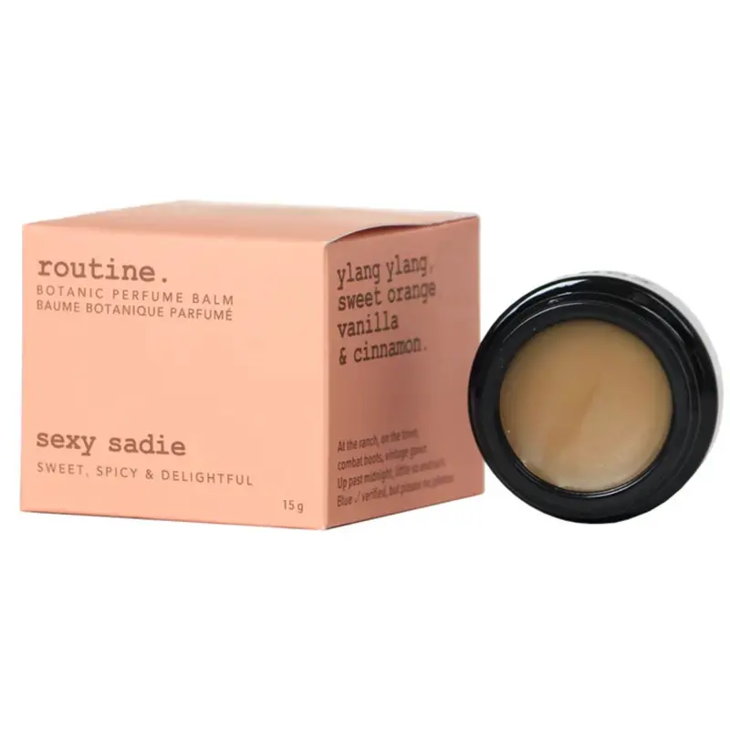 Routine Botanic Perfume Balm: Sexy Sadie – 15G Botanical Aromatherapy Balm 1
