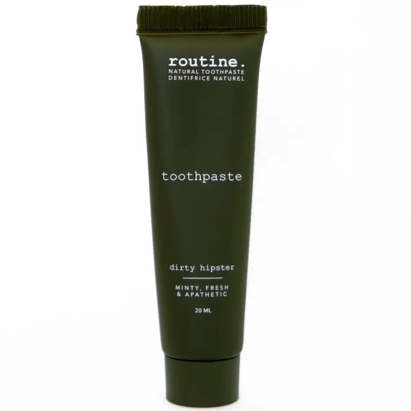 Routine Dirty Hipster Natural Toothpaste Mini – Fresh Mint Flavor (20Ml) 1
