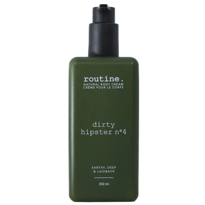 Routine Natural Body Cream: Dirty Hipster No.4 – 350Ml Herbal Emollient 1