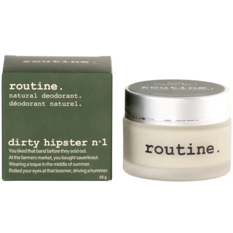 Routine Natural Cream Deodorant – Dirty Hipster Scent, 58G 1