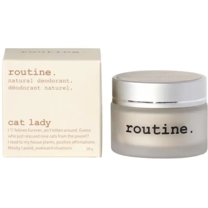 Routine Vegan Deodorant (No Beeswax) – Cat Lady Scent, 58 G 1