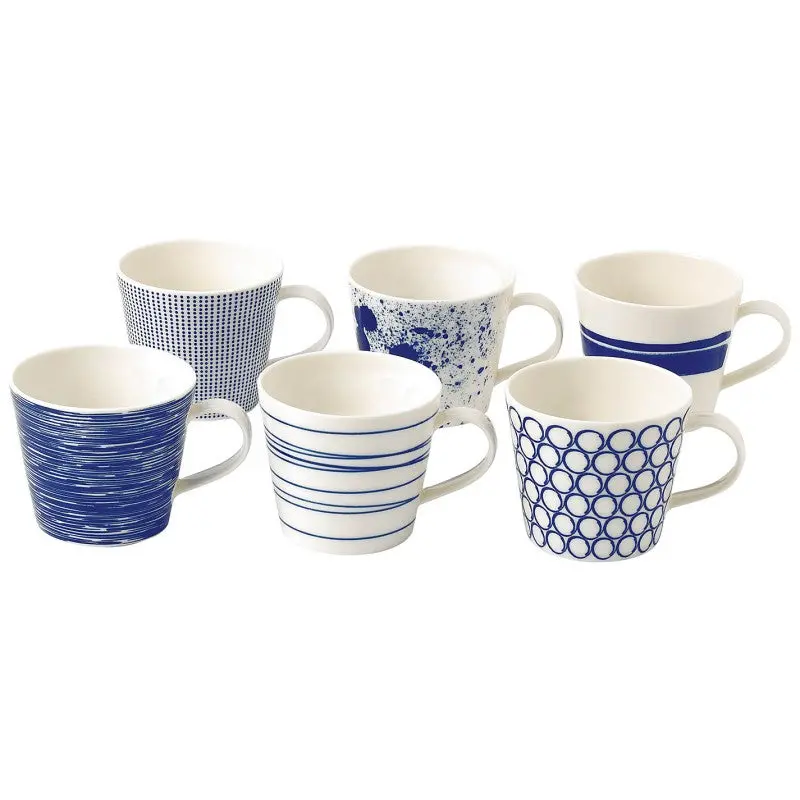 Royal Doulton Pacific Blue Small Mugs – 280Ml Set Of 6 1