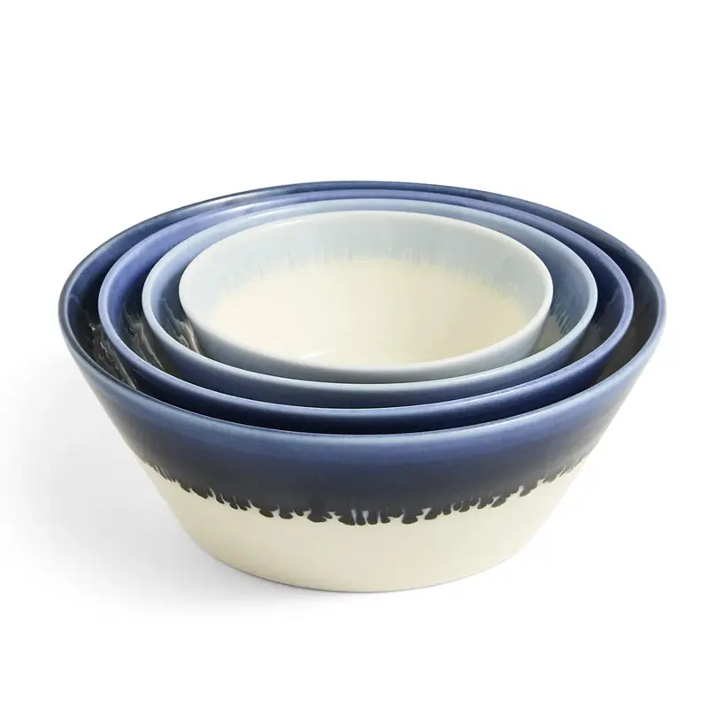 Royal Doulton Pacific Glaze Stacking Bowl Set – Four-Piece Ceramic Nesting Bowls 1