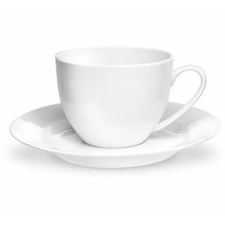 Royal Worcester Serendipity White Porcelain Teacup And Matching Saucer 1