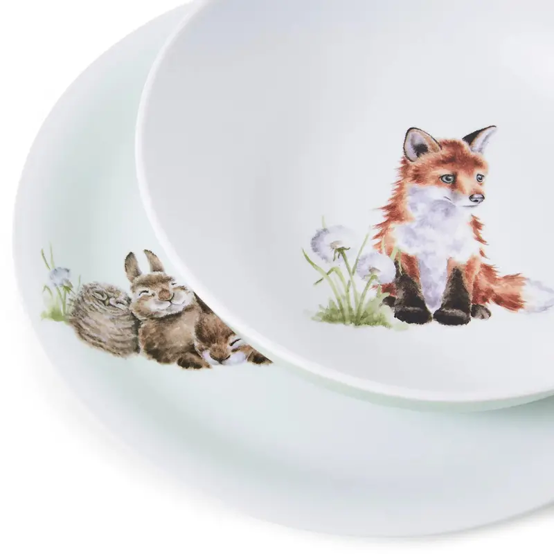 Royal Worcester Wrendale Little Wren Plate And Bowl Set – Matching Kids Tableware 1