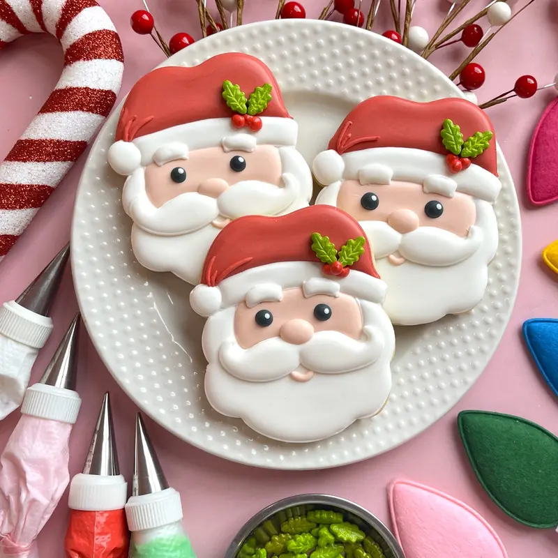 Santa Face Cookie Cutter – Classic Christmas Baking Shape 1