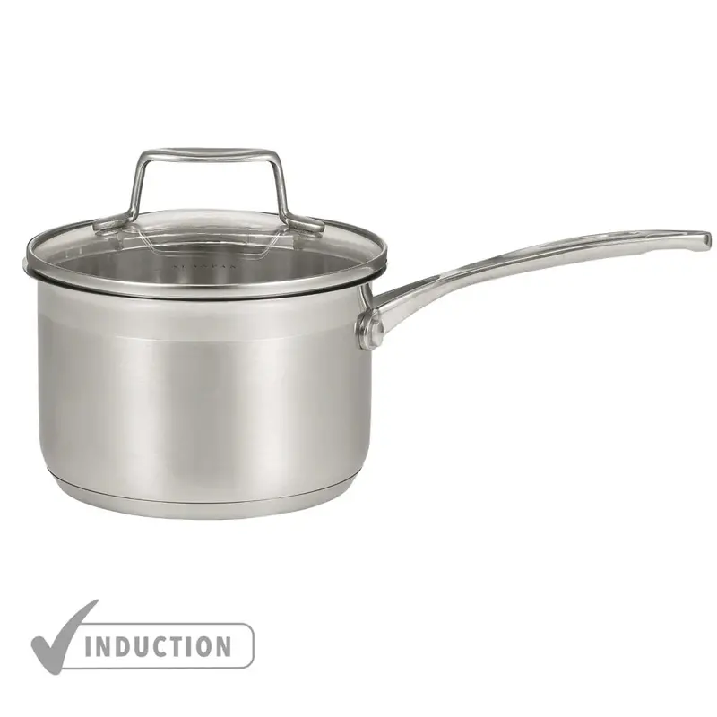 Scanpan Impact 14Cm Compact Saucepan With Secure Glass Lid 1