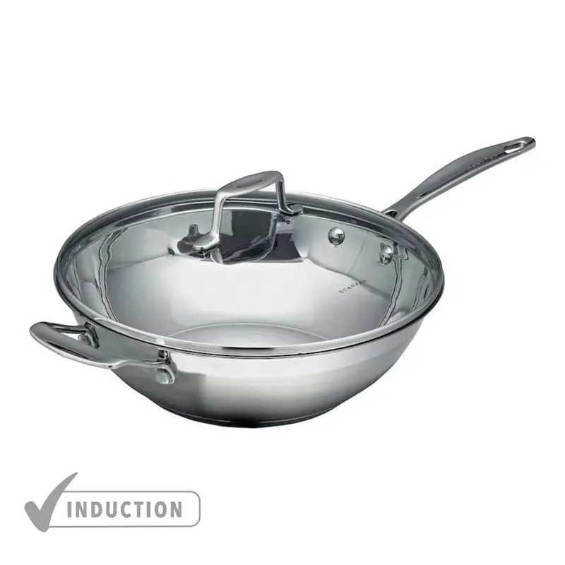 Scanpan Impact 32Cm Wok With Vented Glass Lid 1