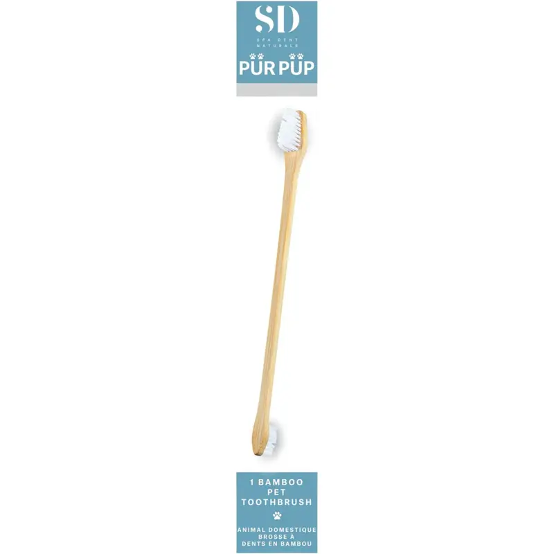Sd Naturals Pur Pup Bamboo Pet Toothbrush – Eco-Conscious Design, 1 Unit 1