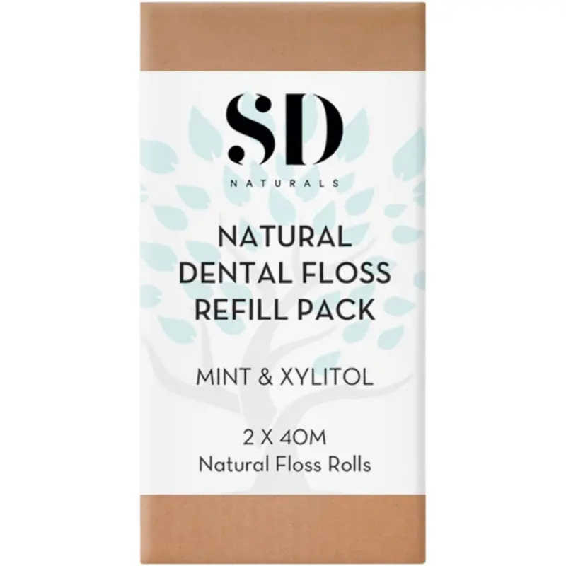 Sd Naturals Refillable Natural Dental Floss – 2-Pack (80M Total) 1