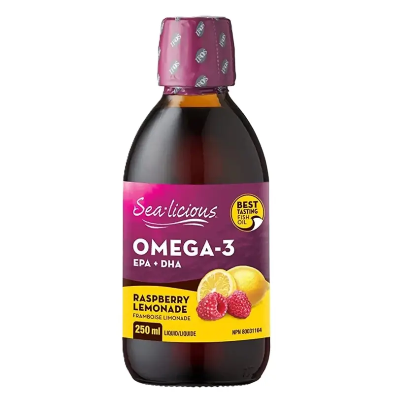 Sealicious Omega-3 Epa & Dha Drink — Raspberry Lemonade Flavor (250 Ml) 1